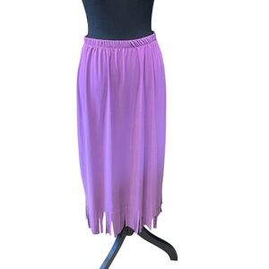 Antthony‎ original Jersey Knit Pull-On A-Line Midi Skirt purple NWT size small